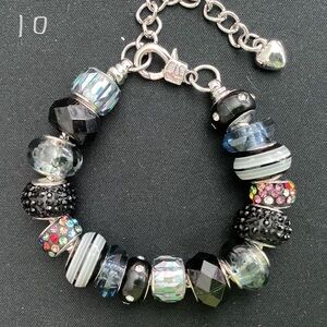 Lampwork Bead Charm Bracelet